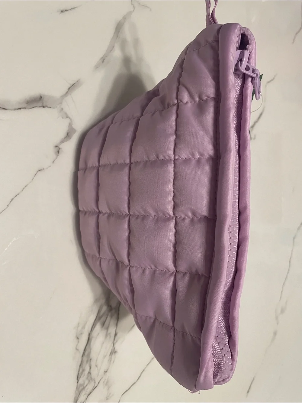 Ashland lavender Quilted Lilac Cosmetic Pouch